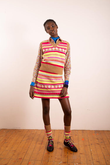 Pieps Fairisle Skirt-Skirt-LA FETICHE-Debs Boutique